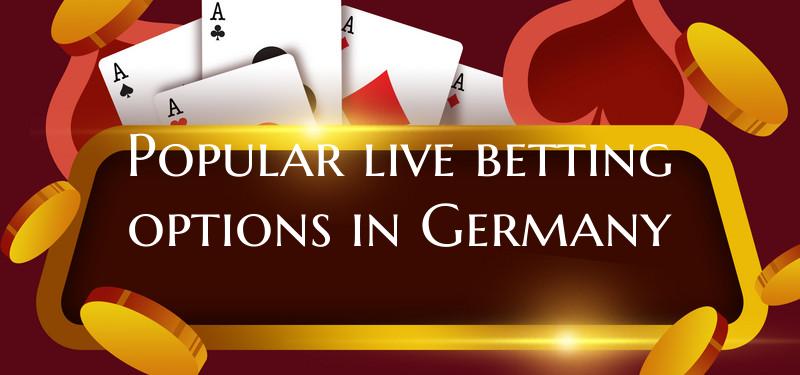 Popular live betting options...